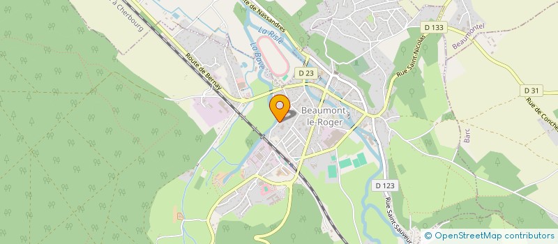 localisation de l'entreprise LA FOULERIE  BEAUMONT-LE-ROGER