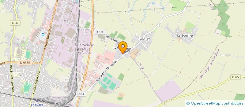 localisation de l'entreprise LA FOURASINE  THOUARS