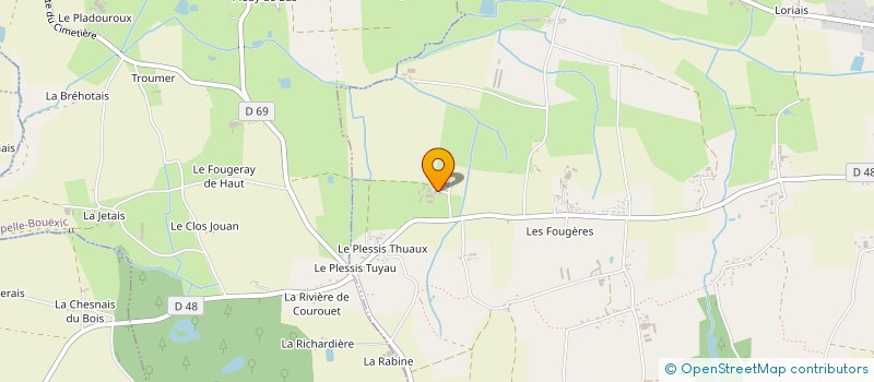 localisation de l'entreprise LA FOURBERIE  GUIGNEN