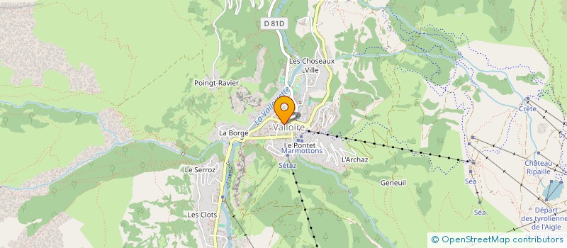 localisation de l'entreprise LA FOURCHE  VALLOIRE