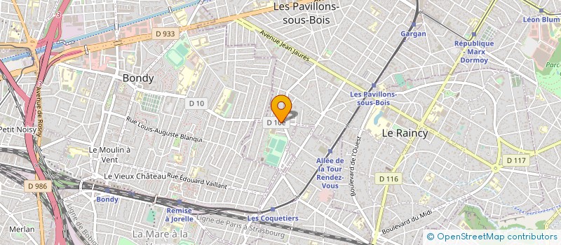 localisation de l'entreprise LA FOURCHETTA à LES PAVILLONS-SOUS-BOIS