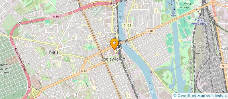 localisation de l'entreprise LA FOURCHETTE  CHOISY-LE-ROI