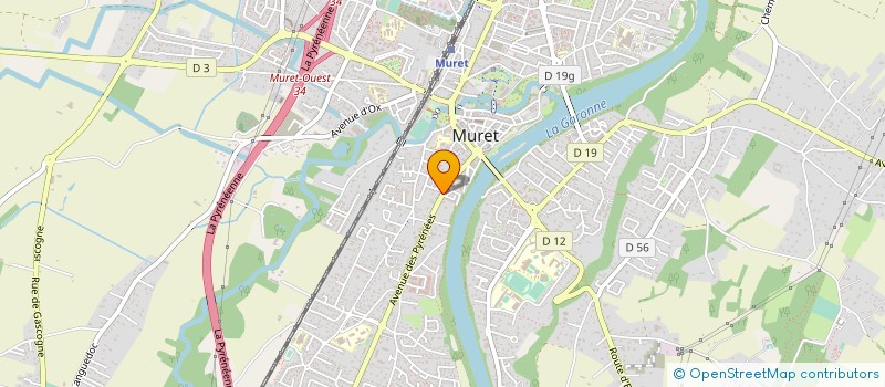 localisation de l'entreprise LA FOURCHETTE  MURET