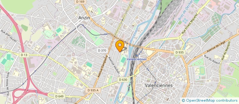 localisation de l'entreprise LA FOURCHETTE DU CHEF  VALENCIENNES