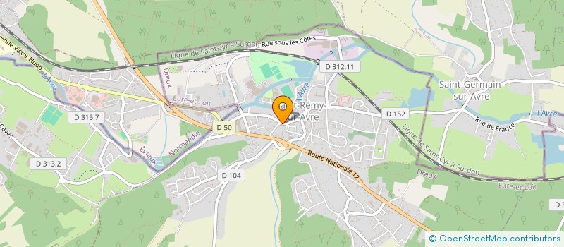 localisation de l'entreprise LA FOURCHETTE DU CHEF à SAINT-REMY-SUR-AVRE