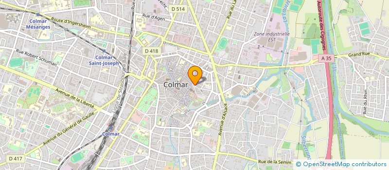 localisation de l'entreprise LA FOURCHETTE FRAICHE  COLMAR