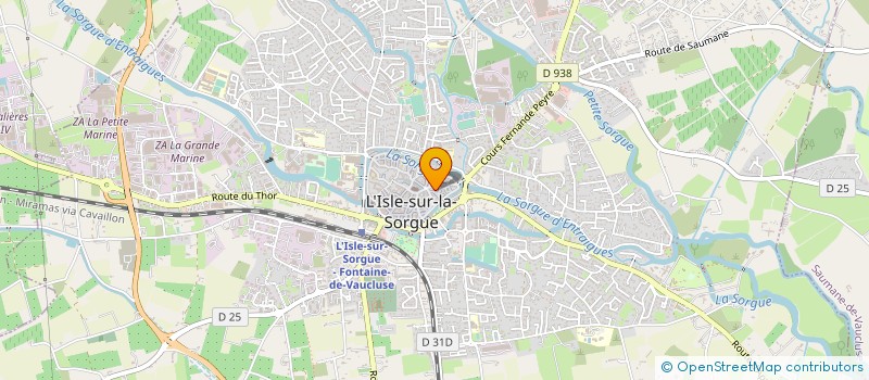 localisation de l'entreprise LA FOURMI à L'ISLE-SUR-LA-SORGUE