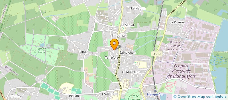 localisation de l'entreprise LA FOURMI à BLANQUEFORT