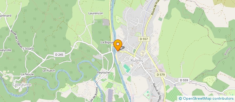 localisation de l'entreprise LA FOURMI à RUOMS