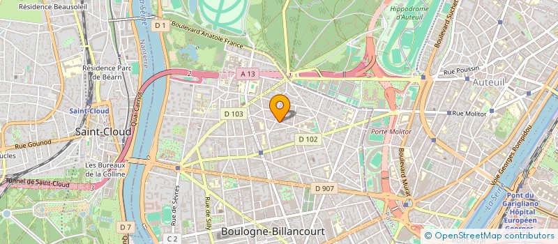 localisation de l'entreprise LA FOURMI à BOULOGNE-BILLANCOURT