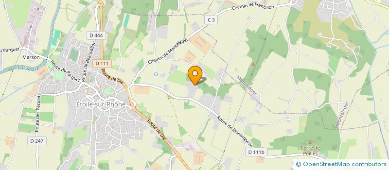 localisation de l'entreprise LA FOURMI  ETOILE-SUR-RHONE