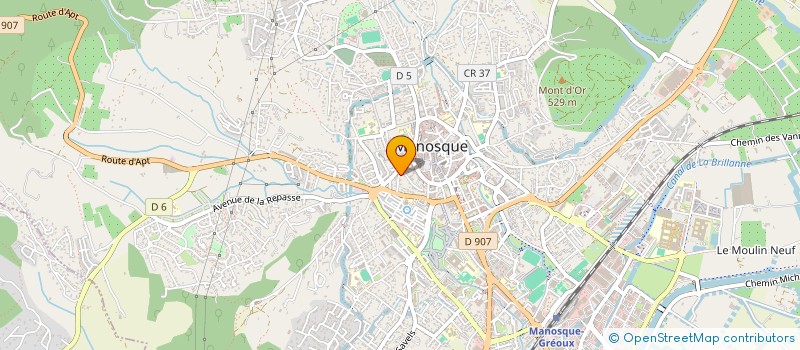 localisation de l'entreprise LA FOURMI GOURMANDE EPICERIE SOLIDAIRE à MANOSQUE