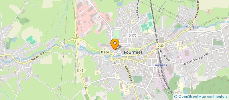 localisation de l'entreprise LA FOURMI LUDIQUE  FOURMIES