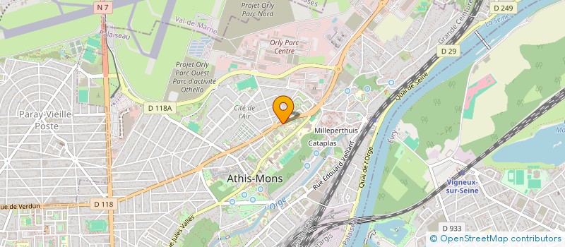 localisation de l'entreprise LA FOURMI NETTOYEUSE à ATHIS-MONS