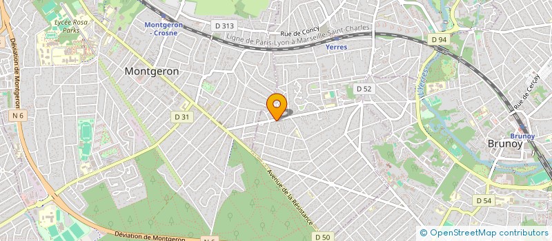 localisation de l'entreprise LA FOURMI'YERRES  YERRES