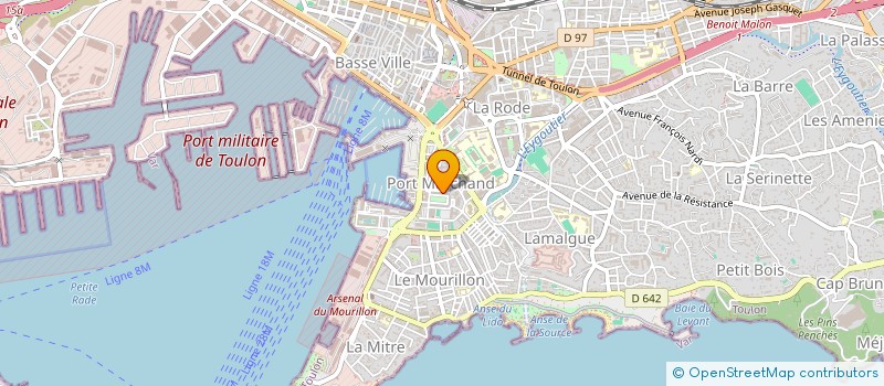 localisation de l'entreprise LA FOURMIGUE  TOULON