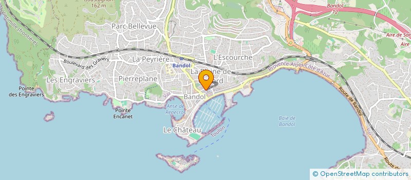 localisation de l'entreprise LA FOURMIGUE  BANDOL