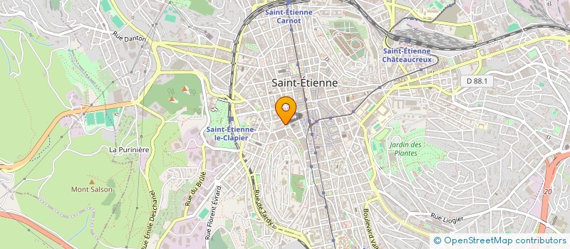 localisation de l'entreprise LA FOURMILIERE à SAINT-ETIENNE