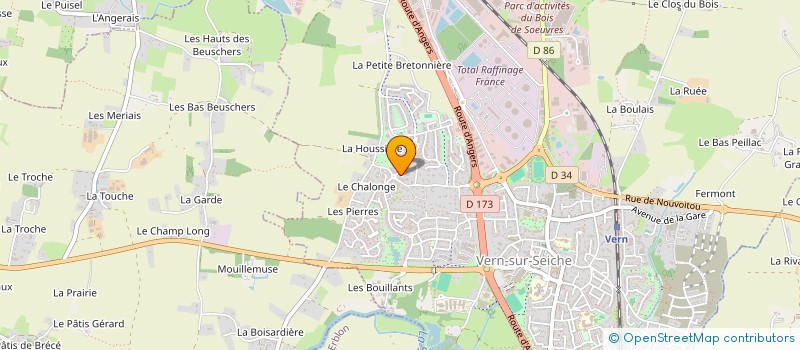 localisation de l'entreprise LA FOURMILIERE  VERN-SUR-SEICHE