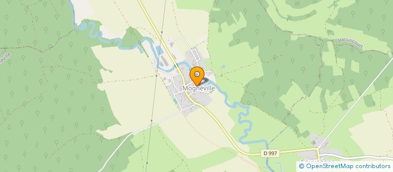 localisation de l'entreprise LA FOURMILIERE à MOGNEVILLE