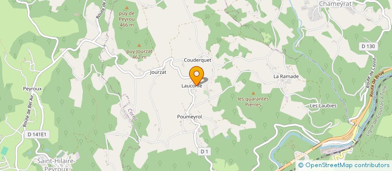 localisation de l'entreprise LA FOURMILIERE  CORNIL