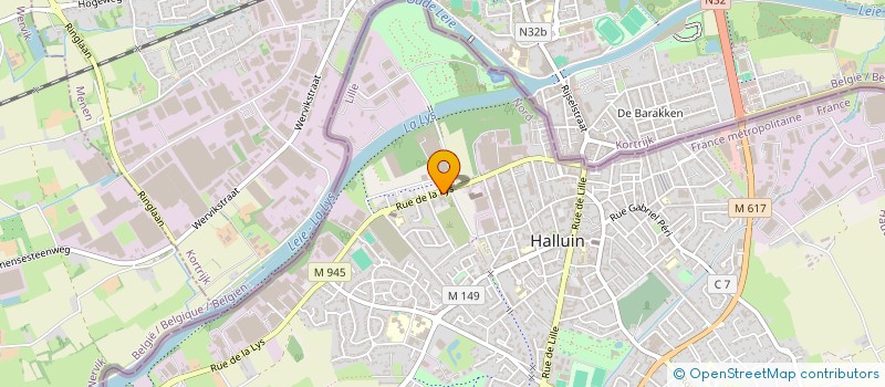 localisation de l'entreprise LA FOURMILIERE  HALLUIN