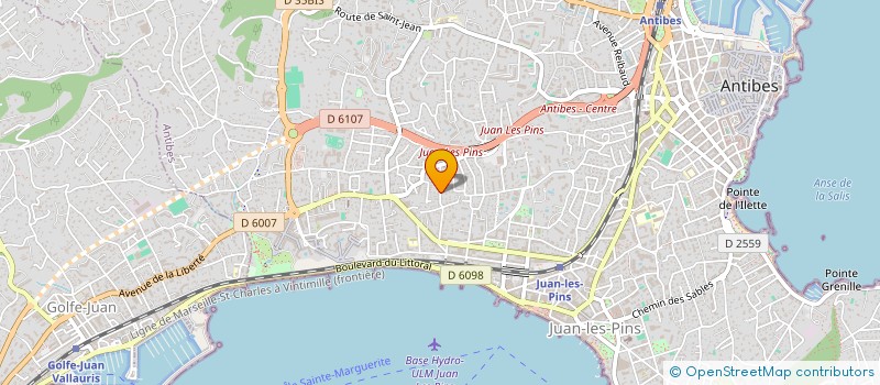 localisation de l'entreprise LA FOURMILIERE à ANTIBES