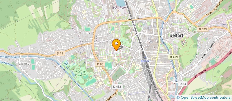 localisation de l'entreprise LA FOURMILIERE ASSOCIATION D EDUCATION POPULAIRE DES RESIDENCES  BELFORT