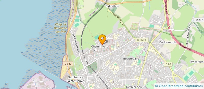 localisation de l'entreprise LA FOURMILIERE DU CHEMIN VERT à BOULOGNE-SUR-MER
