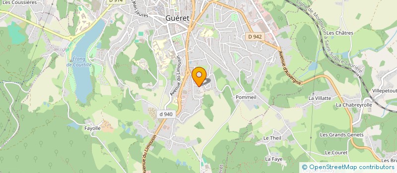 localisation de l'entreprise LA FOURNAISE à SAINT-SULPICE-LE-GUERETOIS