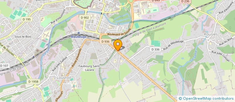 localisation de l'entreprise LA FOURNAISE  ROUSIES