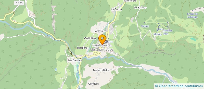 localisation de l'entreprise LA FOURNAISE  SAINT-PIERRE-DE-CHARTREUSE