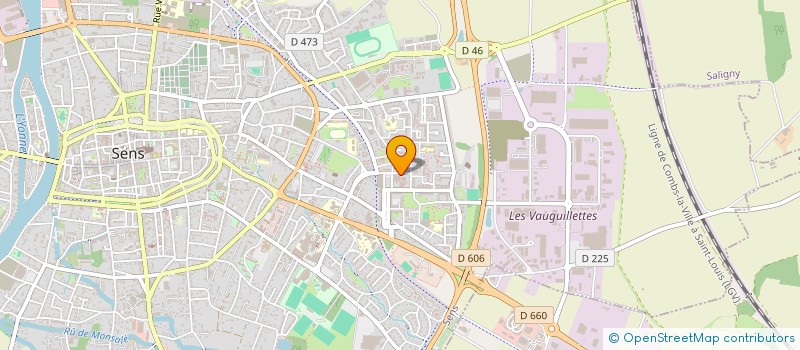 localisation de l'entreprise LA FOURNEE  SENS