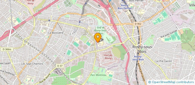 localisation de l'entreprise LA FOURNEE à ROSNY-SOUS-BOIS