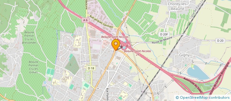 localisation de l'entreprise LA FOURNEE BEAUNOISE à BEAUNE
