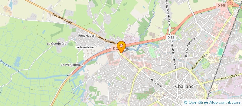 localisation de l'entreprise LA FOURNEE CHALLANDAISE à CHALLANS