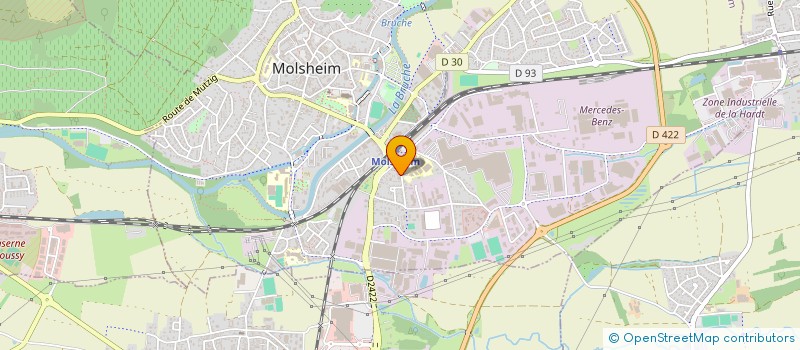 localisation de l'entreprise LA FOURNEE D'AURE EURL  MOLSHEIM