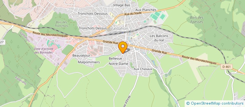 localisation de l'entreprise LA FOURNEE DE BELLEVUE à VALDAHON