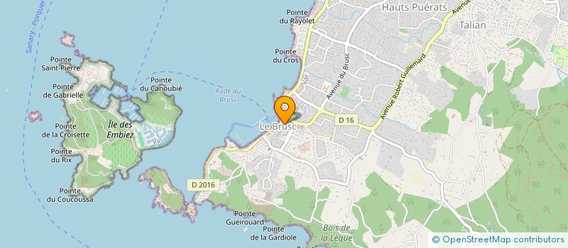 localisation de l'entreprise LA FOURNEE DE GULIETTA à SIX-FOURS-LES-PLAGES