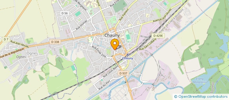 localisation de l'entreprise LA FOURNEE DE JEAN à CHAUNY