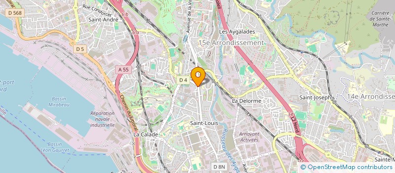 localisation de l'entreprise LA FOURNEE DE SAINT LOUIS à MARSEILLE