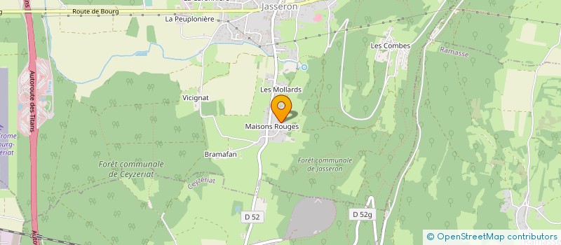 localisation de l'entreprise LA FOURNEE DU JUGNON  JASSERON