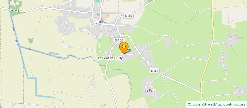 localisation de l'entreprise LA FOURNEE DU PONT DE QUILLY  QUILLY