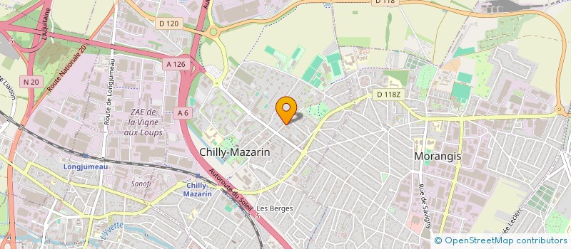 localisation de l'entreprise LA FOURNEE GOURMANDE DE CHILLY MAZARIN à CHILLY-MAZARIN