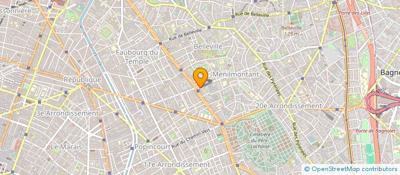 localisation de l'entreprise LA FOURNEE MELINOISE  PARIS