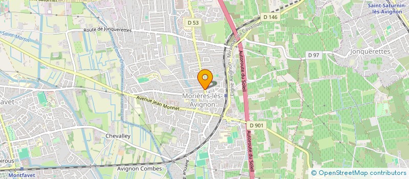 localisation de l'entreprise LA FOURNEE MORIEROISE à MORIERES-LES-AVIGNON