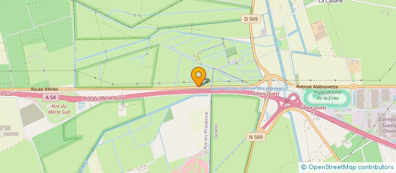 localisation de l'entreprise LA FOURRAGERE DE LA CRAU  SALON-DE-PROVENCE