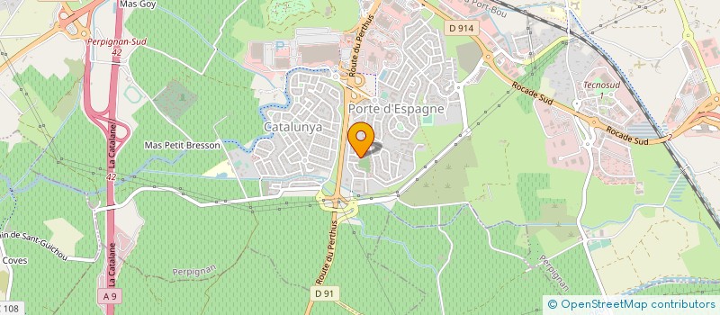 localisation de l'entreprise LA FOX DESIGN  PERPIGNAN