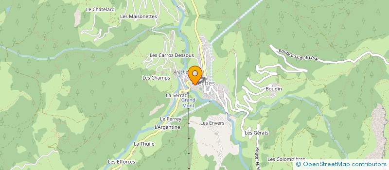 localisation de l'entreprise LA FRACHETTAZ  BEAUFORT