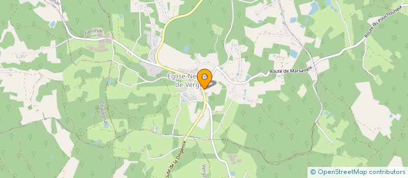 localisation de l'entreprise LA FRAGOLA  EGLISE-NEUVE-DE-VERGT